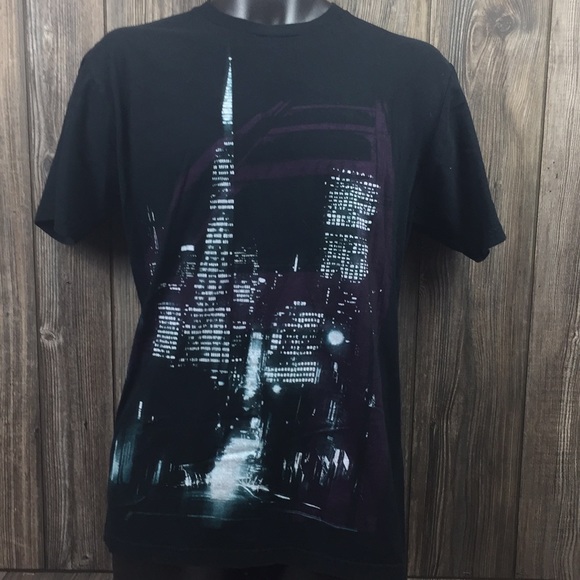 American Rag “city scape after dark” Men’s Large - Picture 2 of 8